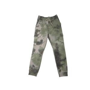 the Sweatshirt Project Tie Dye Cargo Jogger Pants Green Khaki Size M